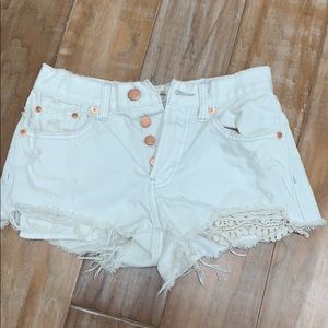 Free people denim shorts